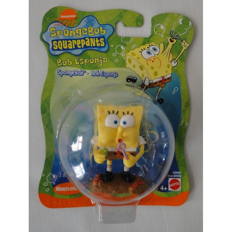 SpongeBob - Bubble Blower figure MOC- Mattel Nickelodeon TV Cartoon | eBay